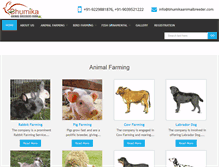 Tablet Screenshot of bhumikaanimalbreeder.com